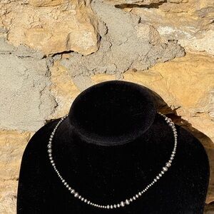 Tombstone Navajo Pearl Graduated Necklace